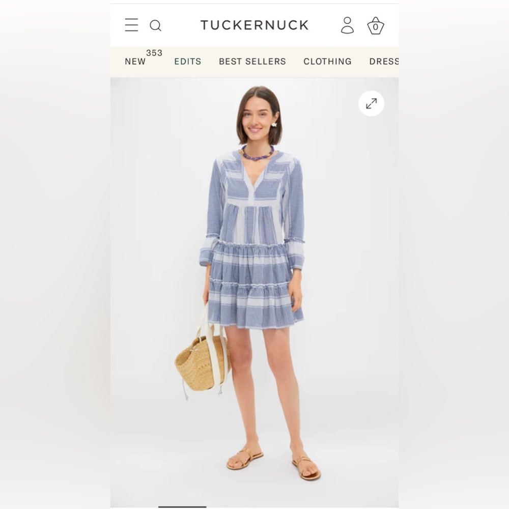 Tuckernuck Pomander Place
Blue Gingham Lanie Dress Size XL